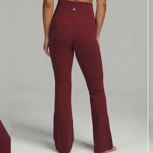 Lululemon Groove Super-High-Rise Flared Pant *Nulu Red Merlot size 2